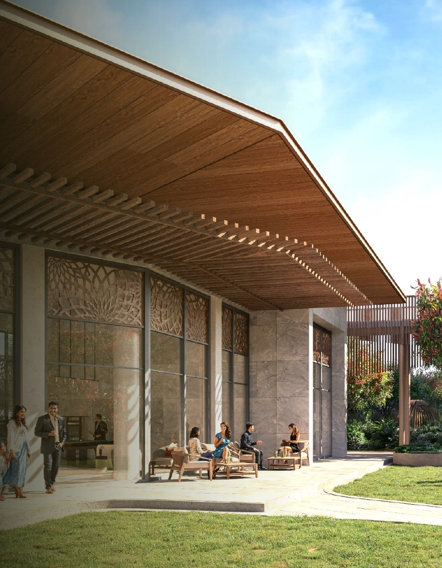 Sobha Crescent Sector 63A Social CLub lawn